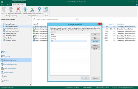 删除位置 Veeam Backup Guide for Hyper V