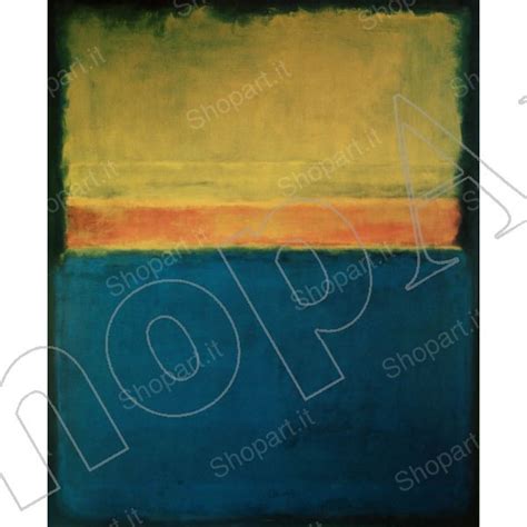 Mark Rothko N Blue Red And Green Quadro Stampa Su Tela