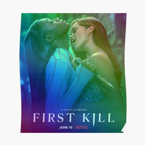 First Kill Poster Rainbow Hue Pride Month Lesbian Vampire Show Poster