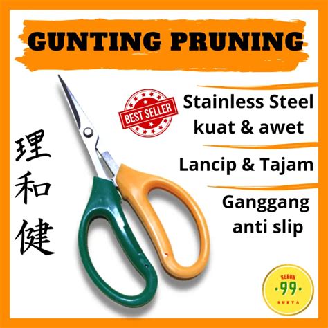 Gunting Pruning Bonsai Daun Tanaman Ranting Alat Berkebun Lazada