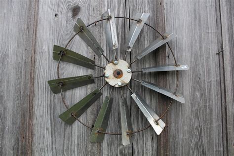 24 Rustic Metal Country Farm Windmill Barn Wall Art