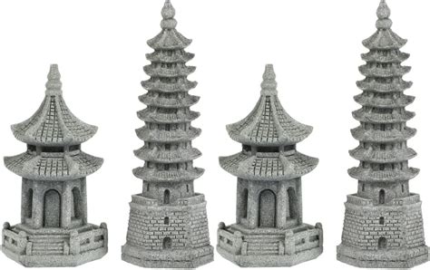 Amazon Yardwe Pcs Mini Pagoda Pagoda Statue Small Mini Zen