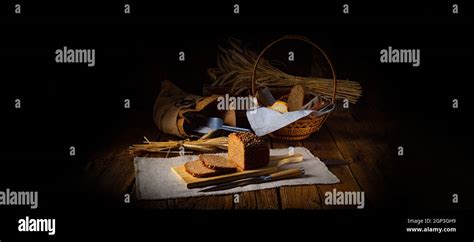 Moist Wholemeal Bread Crushed Or Ground Whole Grain Stock Photo Alamy