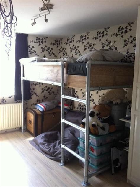 Lit Enfant Haut Avec Tubes Loft Bed Plans Diy Loft Bed Kids Bedroom