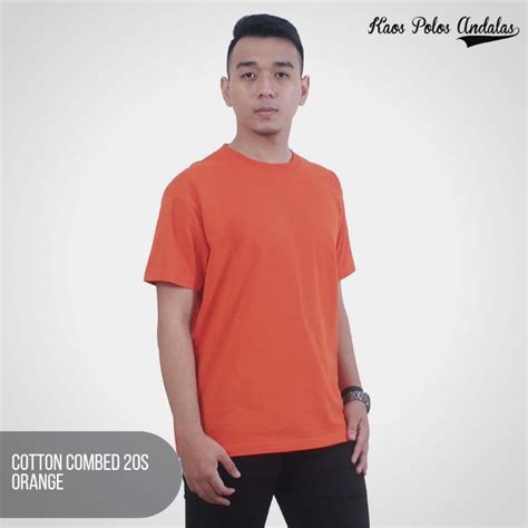 Jual KAOS POLOS COTTON COMBED 20S LENGAN PENDEK SERI WARNA 1 Shopee