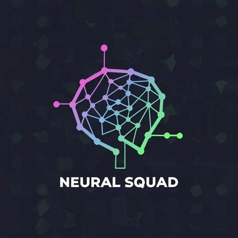 Logo Design For Neural Squad Futuristic Digital Ai Typography For