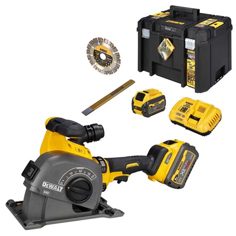 Dewalt Dcg T Gb V Xr Flexvolt Wall Chaser With X Ah Batteries