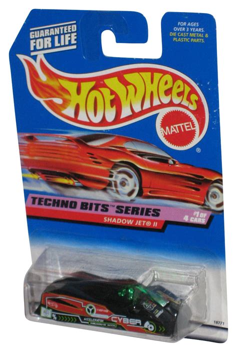 Hot Wheels Techno Bits Series Black Shadow Jet II Toy Car Walmart