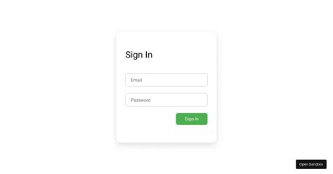 Login Form Animation Codesandbox