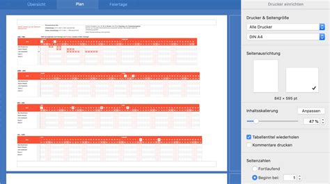 Numbers Vorlage Urlaubsplaner Numbersvorlagen De
