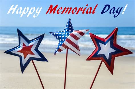 Memorial Day Background On The Beach Stock Photo Image Of America