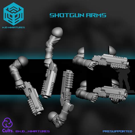 3d File Light Scouts Shotgun Arms Space Soldiers Modular Bits 🛰・3d Printing Model To