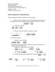 Chem Written Assignment 3 Graded Docx Thomas Edison State College