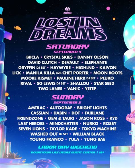 Lost In Dreams Releases Daily Lineups And Single Day Ticket Info Edm