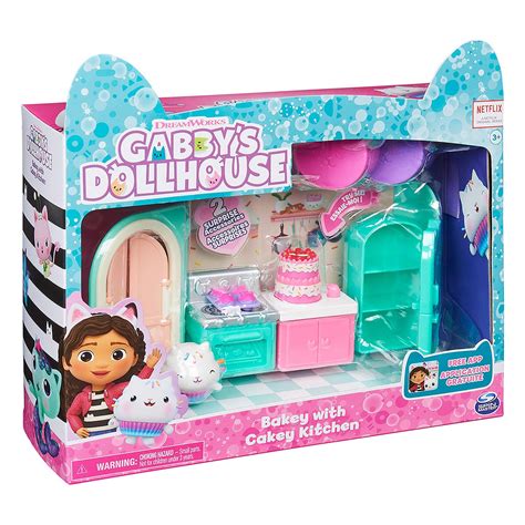 Compre Gabbys Dollhouse Playset De Luxo Cozinha Com Cakey Cat Aqui