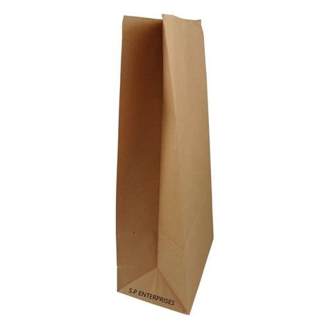 Brown Square Bottom Kraft Paper Bags For Packaging Capacity Kg At