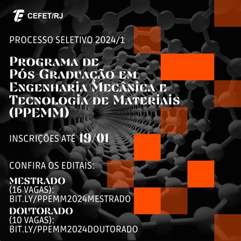 Cefet Rj Abre Inscri Es Para Mestrado E Doutorado Em Engenharia