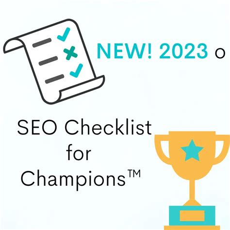 2023 Seo Checklist For Champions™ Nancy Burgess Strategic Marketing Inc