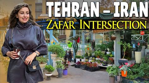 Walking Tour IRAN Walking In Zafar Intersection Tehran 2022 Iran