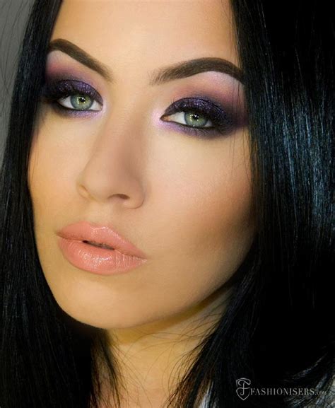 Deep Purple Smokey Eye Makeup Tutorial Fashionisers