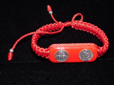 St. Benedict medal Bracelet (Red) - My Blog