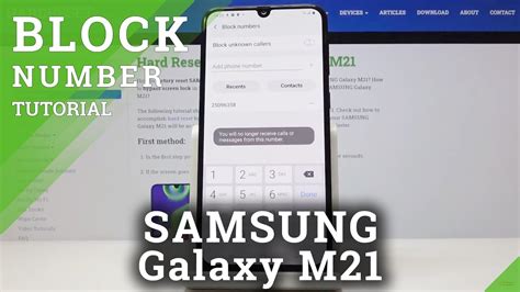 How To Block Unwanted Calls Or Messages In Samsung Galaxy M21 Block