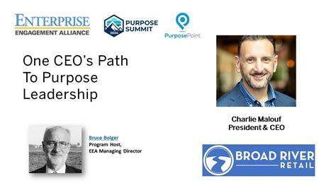 EEA PurposePoint CEO Profile Charlie Maloufs Journey To Purpose