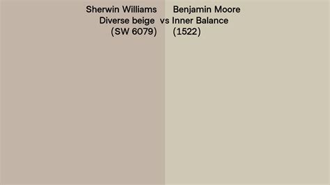 Sherwin Williams Diverse Beige SW 6079 Vs Benjamin Moore Inner