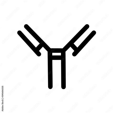 Antibody Immunoglobulin Line Icon Human Normal Immunoglobuline