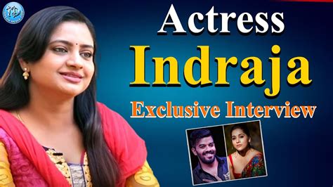 Actress Indraja Exclusive Interview Indraja Emotional Words Idream