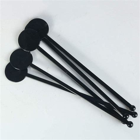 7 Inches Cocktail Swizzle Stick Disc Top Drink Stirrers Plastic