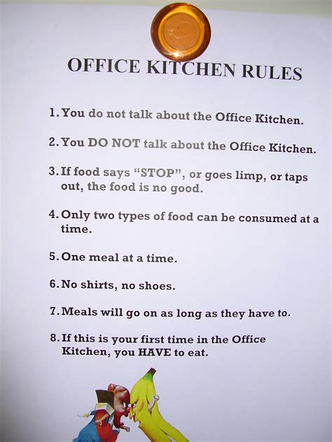 Office Kitchen Rules Signs Work Kitchen Etiquette Keep Kitchen Clean ...