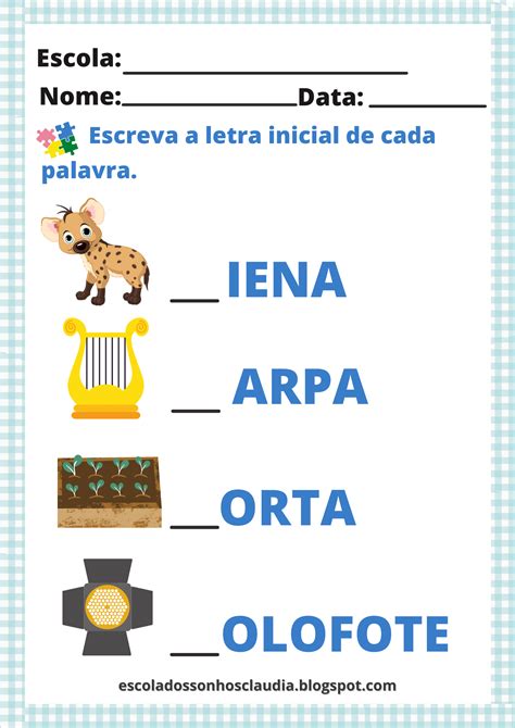 Plano De Aula Letra H Educação Infantil Braincp