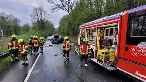 Schwerer Unfall in Kierspe Frontalzusammenstoß B54 vollgesperrt