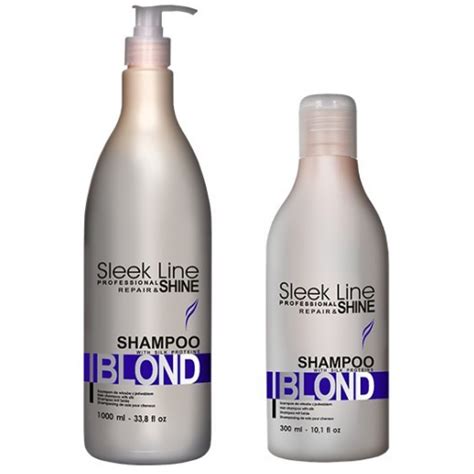 Stapiz Sleek Line Repair Shine Shampoo Blond Szampon Z Jedwabiem