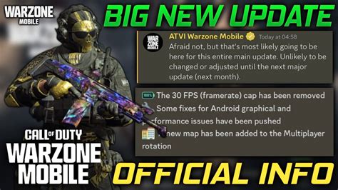 Warzone Mobile New Update Fps Enable New Map More Official News