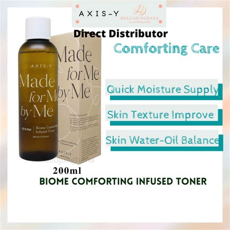 Axis Y Ayandme Biome Comforting Infused Toner 200ml Soothing Moisture Radiance Oil Water