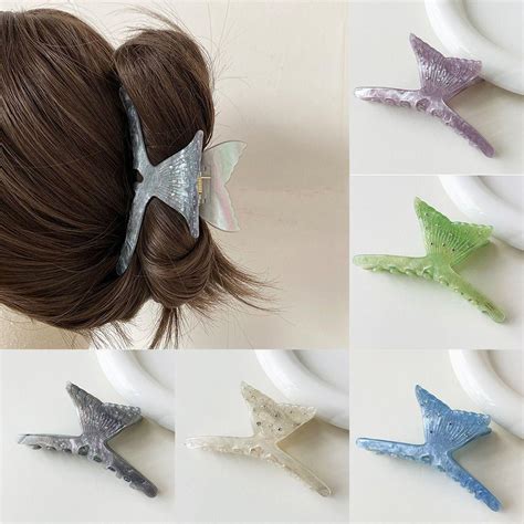 Buy Diamond Acetic Acid Hair Clip Hair Clip INS Shark Clip Cute Mermaid