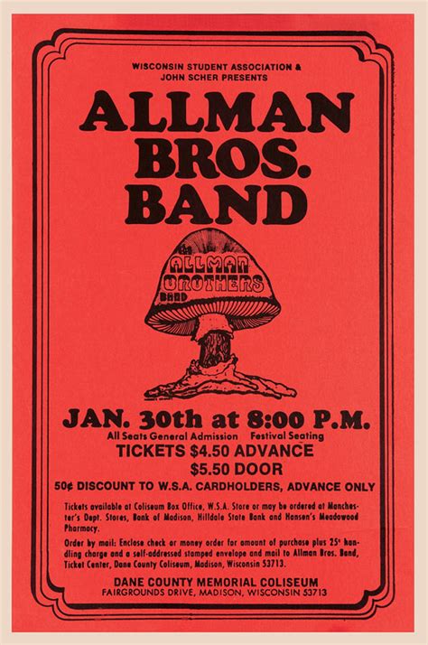 Lot Detail The Allman Brothers Band Original Concert Poster