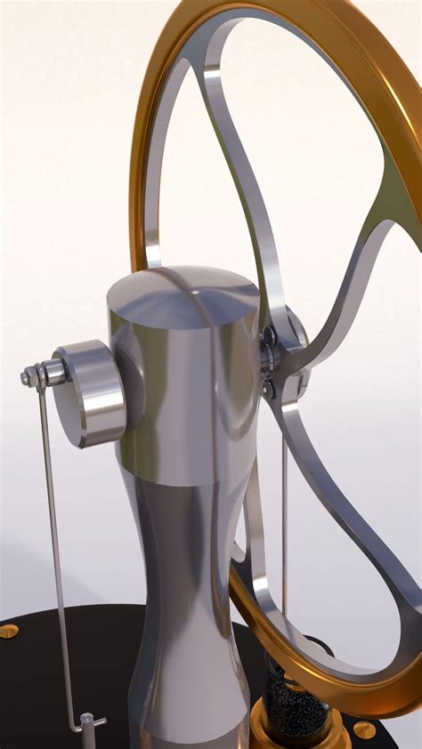 Stirling Engine Animated 3D Model 43 Blend Free3D