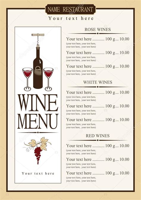 Finest Wine Menu 14 Examples