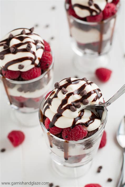 Raspberry Cheesecake Trifles Garnish Glaze