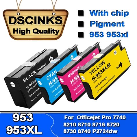 953 953xl Compatible Ink Cartridge For Hp Officejet Pro 7720 7730 7740 8210 8218 8710 8715