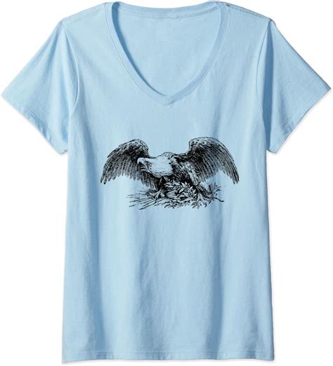 Womens Vintage Eagle T Shirt American Bald Eagle Classic