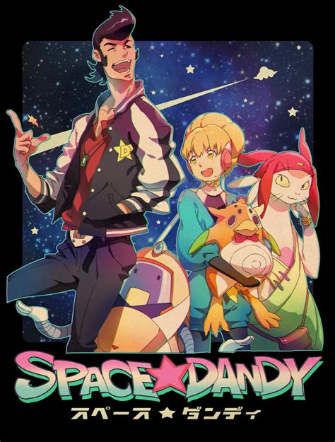 Dandy Meow Qt And Adelie Space Dandy Drawn By Mhk Mechamania