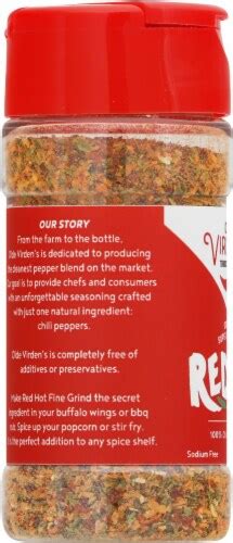 Olde Virden S Super Fine Grind Red Hot Chili Pepper Blend Seasoning 1 5 Oz Kroger