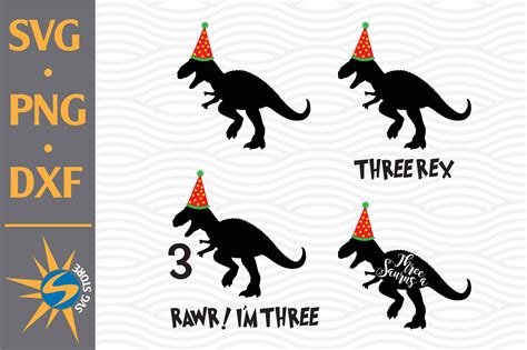 Rawr I M Three T Rex Birthday Afbeelding Door Svgstoreshop Creative