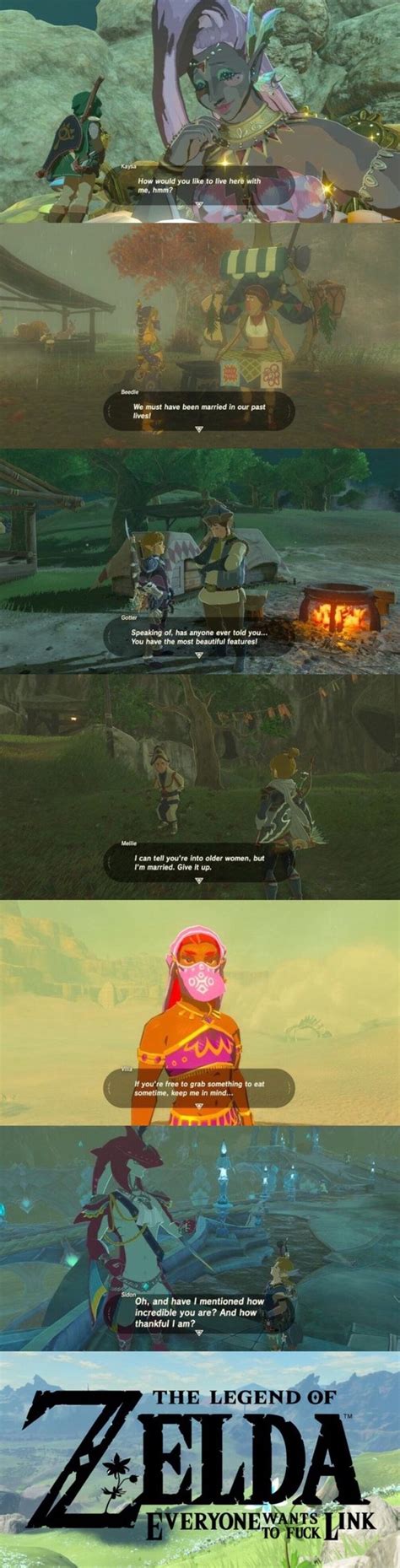 The Legend Of Zelda S Story Is Shown In Three Different Screens Each