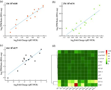 A C Correlation Between Rna Seq And Qrt Pcr Results X Axis Denoted