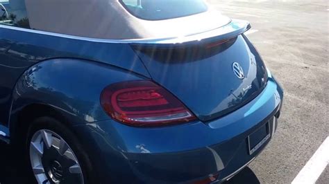 2017 Volkswagen Beetle Sel Convertible Silk Blue Lightning Package Youtube